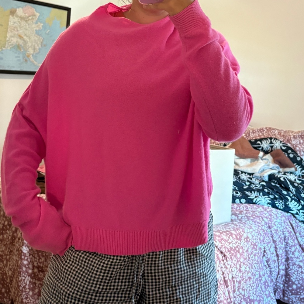 Pilcro Pink 100% Cashmere Sweater
